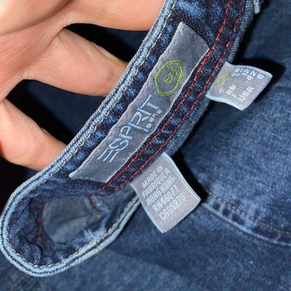 Esprit Vintage high waisted maxi dark blue denim jean skirt 100% Cotton (US 8) - Picture 7 of 10